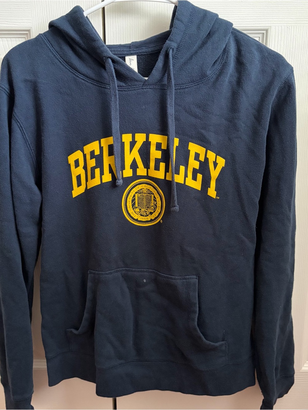 Berkeley Graphic Navy Hoodie with Gold Crest - Unbranded